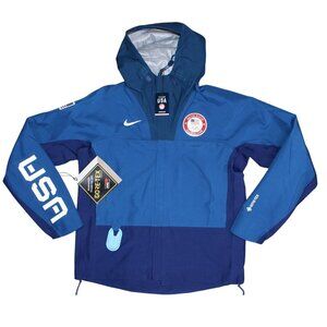 Womens Nike Blue Team USA Medal Stand Full-Zip Hoodie Jacket DD8852-492 X-Small